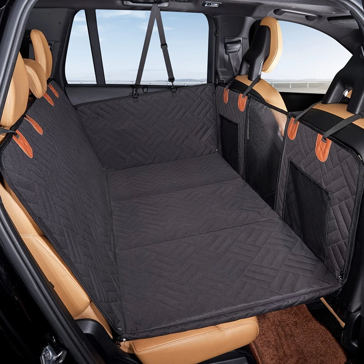 Dog Car Seat Extender – Solid Hard-Bottom Backseat Bridge